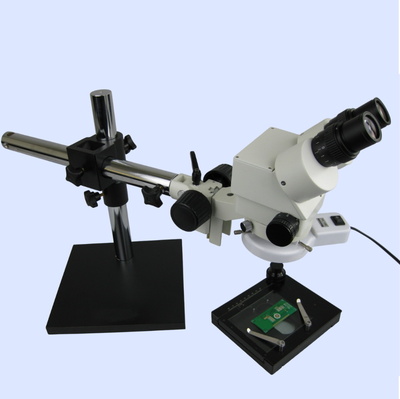 2300V6 boom stand stereo zoom microscope